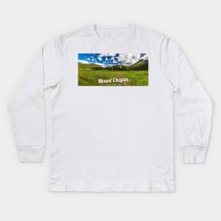 Mount Chapin from Sheep Lakes Kids Long Sleeve T-Shirt